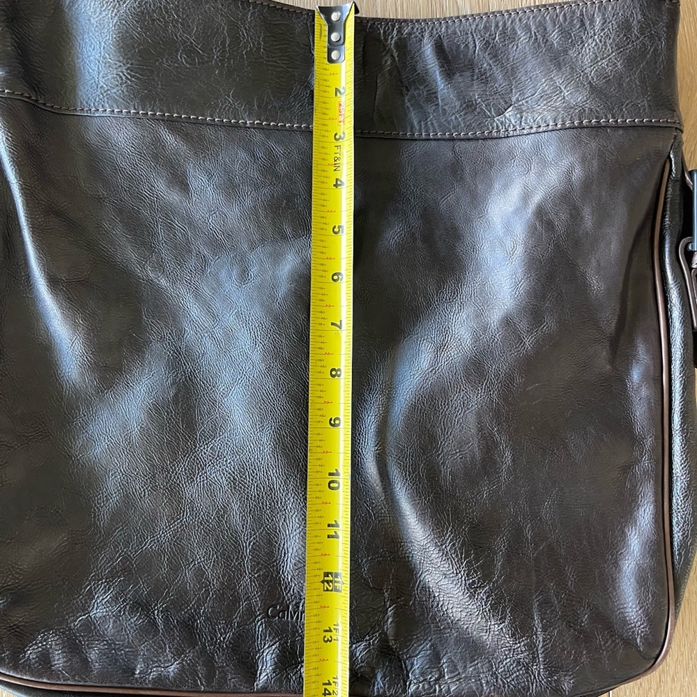 Calvin Klein Brown Leather Bag View 4